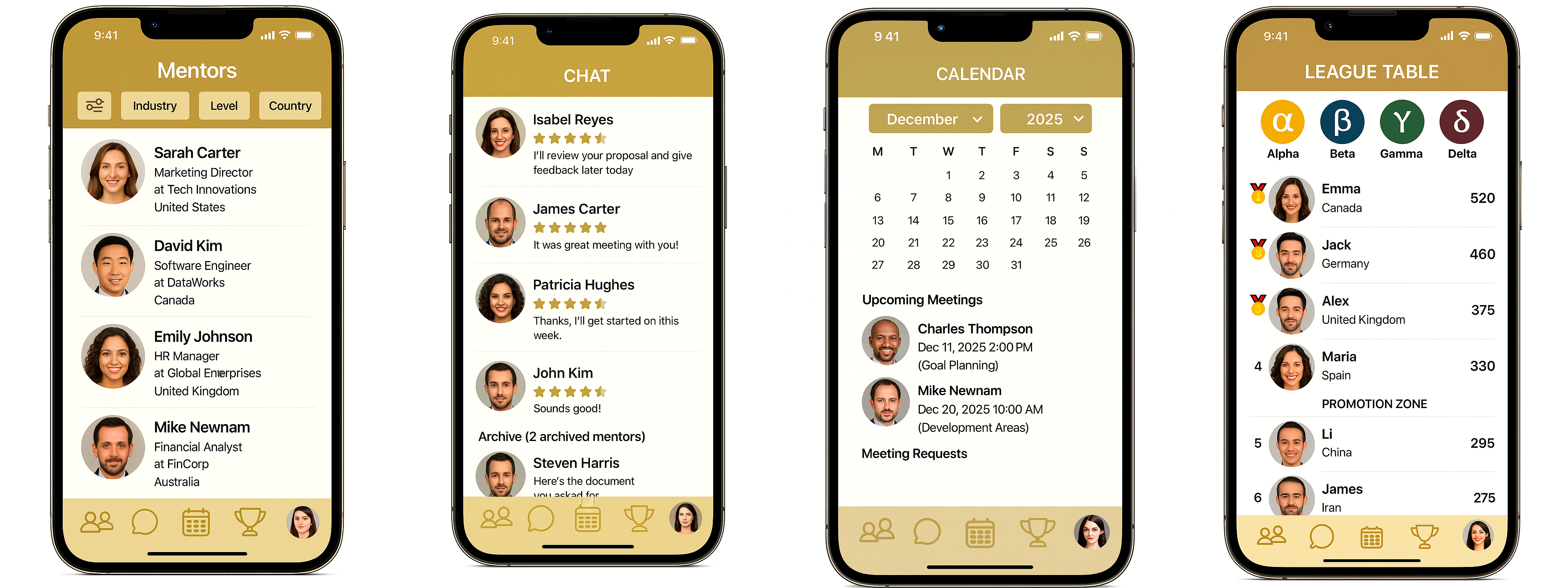 Momentor app screenshots